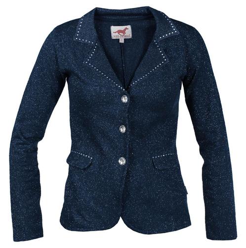 Wedstrijdjasje Pirouette Glitter Blauw 128,140,152,164 en XS, Dieren en Toebehoren, Paardrijkleding, Nieuw, Dames, Kinderen, Bovenkleding