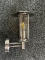 RVS Buitenlamp Wandlamp, Huis en Inrichting, Ophalen, Zo goed als nieuw, Glas