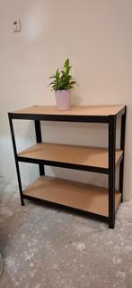 Metalen stellingkast met 3 planken, Huis en Inrichting, Kasten | Stellingkasten, Ophalen, Zo goed als nieuw