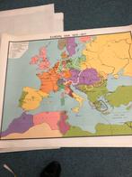 Oude Wandplaat Europa 1815-1871, 1800 tot 2000, Europa Overig, Ophalen of Verzenden, Landkaart