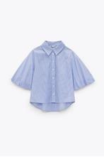 Ballon sleeves blouse (ZARA), Kleding | Dames, Blouses en Tunieken, Nieuw, Zara, Maat 34 (XS) of kleiner, Blauw