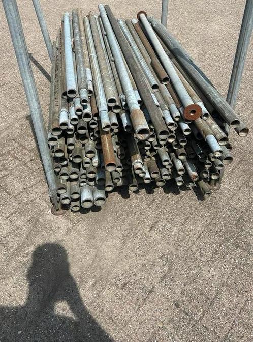 Gebruikte Steigerbuizen tussen 160 en 200 cm - 150 stuks, Doe-het-zelf en Verbouw, Steigers, Gebruikt, Gevelsteiger, Minder dan 2 meter