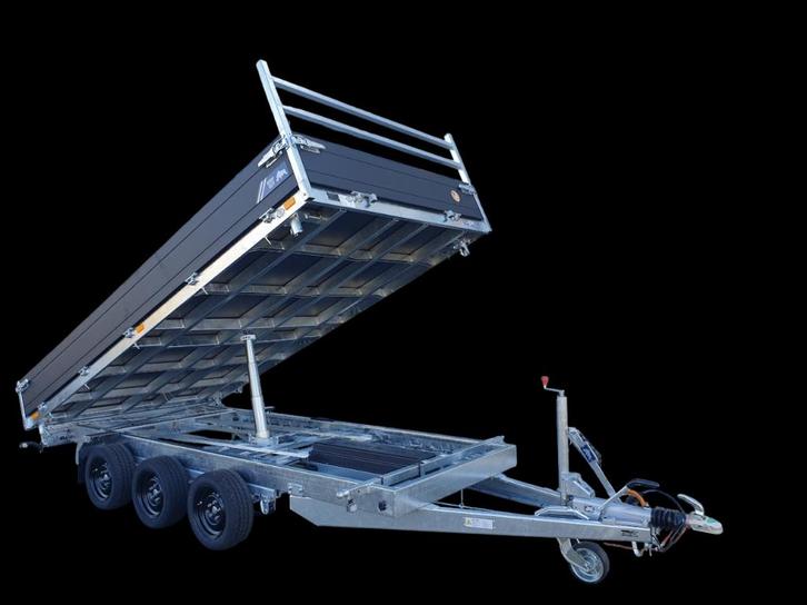 Voorraadaanbieding: Saris Heavy Duty kipper (3x 1800 kg. as), Auto diversen, Aanhangers en Bagagewagens, Nieuw, Ophalen