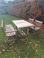 Teakhouten tuinset van het merk Gloster., Tuin en Terras, Ophalen, Zo goed als nieuw