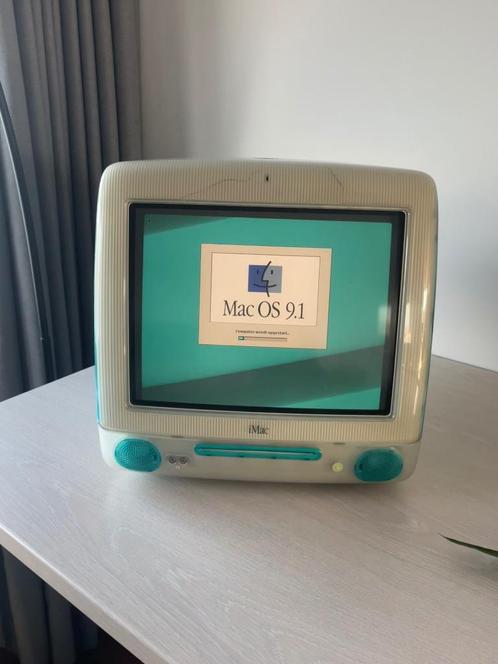 Apple iMac G3 vintage blauw werkend en compleet!, Computers en Software, Apple Desktops, Gebruikt, iMac, Ophalen