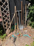 Diverse tuingereedschap takkenschaar kloofbijl grondboor etc, Tuin en Terras, Hand-tuingereedschap, Ophalen of Verzenden, Gebruikt