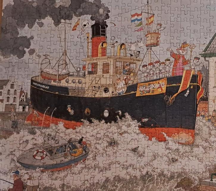Jan van Haasteren Puzzel - Sinterklaas Intocht 1000 Stukjes, Hobby en Vrije tijd, Denksport en Puzzels, Zo goed als nieuw, Legpuzzel