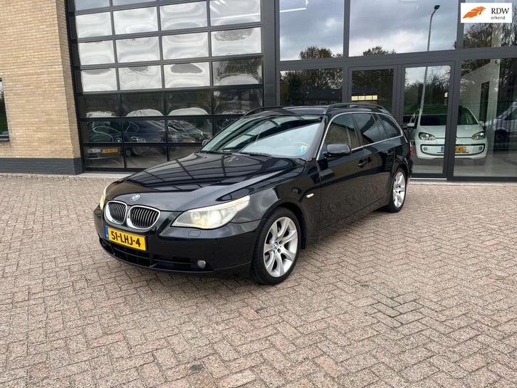 BMW 5-serie Touring 530d High Executive, Panodak, Leer, Xeno, Auto's, BMW, Bedrijf, Te koop, 5-Serie, ABS, Airbags, Airconditioning