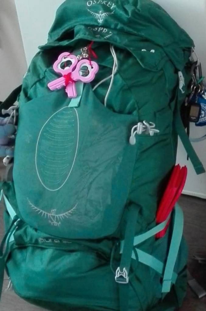 Osprey Aura AG 50 (WS 41-48) mét regenhoes., Sieraden, Tassen en Uiterlijk, Tassen | Rugtassen, Zo goed als nieuw, Overige merken