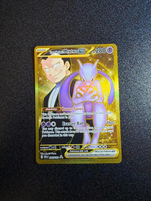 Pokemon Team Rocket’s Mewtwo EX DRI 240, Hobby en Vrije tijd, Verzamelkaartspellen | Pokémon, Nieuw, Losse kaart, Ophalen