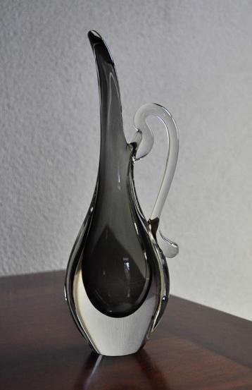 Vintage Murano Sommerso ? Glas Karaf Snavel Vaas 25 cm beschikbaar voor biedingen