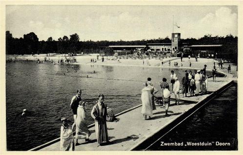 Zwembad Woestduin Doorn - ongelopen, Verzamelen, Ansichtkaarten | Nederland, Ongelopen, Utrecht, 1940 tot 1960, Ophalen of Verzenden