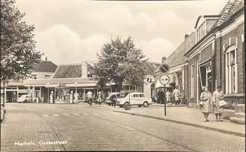 kaart 1963 Grotestraat Markelo Shell station  beschikbaar voor biedingen