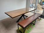 Eiken eettafel 240x100, Ophalen, 100 tot 150 cm, 200 cm of meer, Zo goed als nieuw