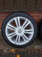 17 inch orginele VW Geneva velgen + Continental winterbanden, Ophalen, 17 inch, Winterbanden, Band(en)