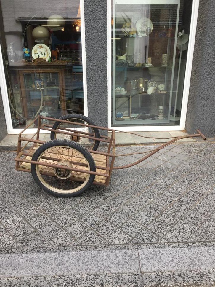 Vintage Handkar - Tuin & Decoratie, Antiek en Kunst, Curiosa en Brocante, Ophalen of Verzenden