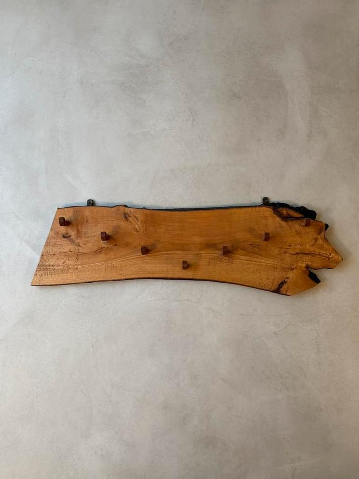 Vintage houten kapstok jaren 60 | Bij de Tijd, Huis en Inrichting, Woonaccessoires | Kapstokken, Zo goed als nieuw, Wandkapstok