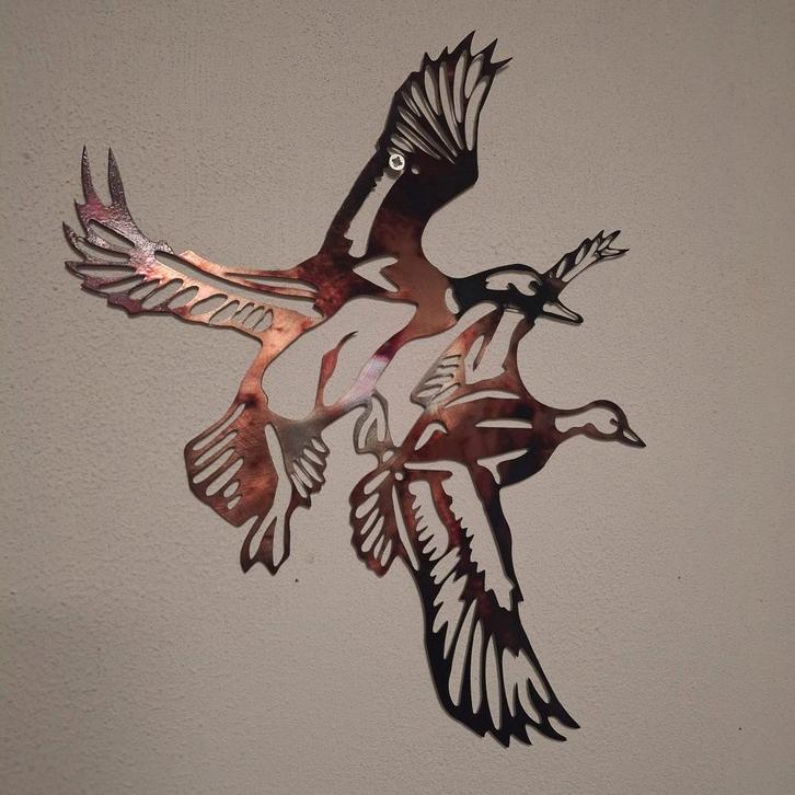 Eenden uit Plaatstaal, Antiek en Kunst, Antiek | Woonaccessoires, Ophalen of Verzenden