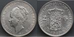 Zilveren rijksdaalder 1940 - 2 1/2 gulden 1940 - Wilhelmina, Verzenden, Zilver, Koningin Wilhelmina, Losse munt