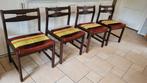 Vintage wenge Danish design eetkamerstoelen 1960, Huis en Inrichting, Stoelen, Ophalen, Gebruikt, Vintage Danish design, Vier