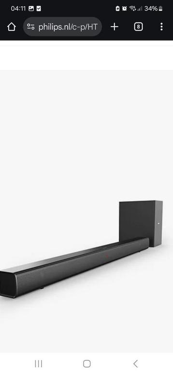 Philips soundbar&subwoofer+afstandbediening  beschikbaar voor biedingen