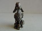 Miniatuur zilver DT30 hond poedel zilveren miniaturen, Verzenden, Zilver