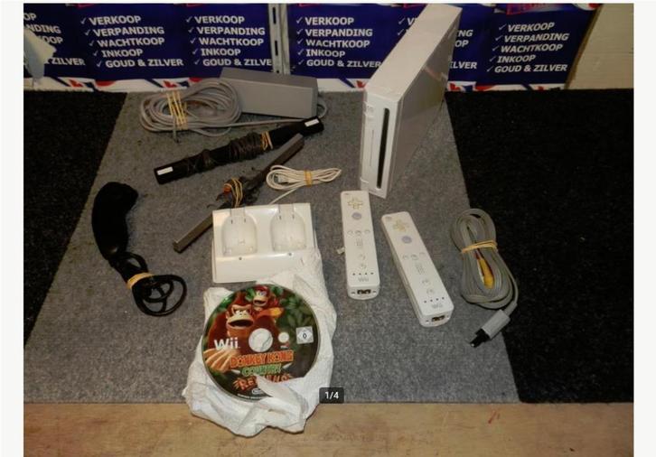 Wii console compleet met spel donkey kong controller, Spelcomputers en Games, Spelcomputers | Nintendo Wii, Zo goed als nieuw