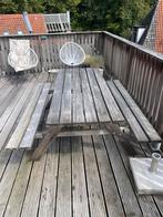 Picknicktafel, Ophalen of Verzenden, Gebruikt, Rechthoekig