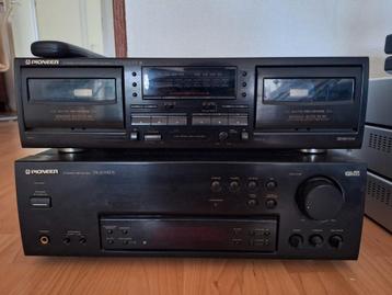 Pioneer Tuner/Versterker & Cassettedeck Set beschikbaar voor biedingen