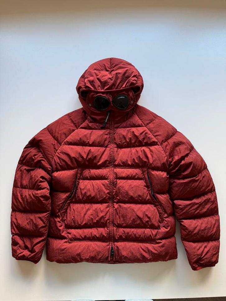CP eco chrome garment dyed goggle jacket m, Kleding | Heren, Jassen | Winter, Gedragen, Maat 48/50 (M), Rood, Ophalen of Verzenden