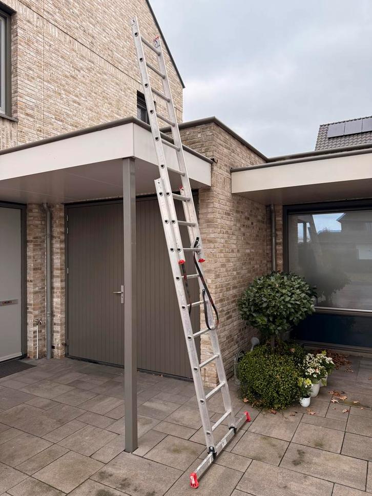 Altrex Reformladder 2x9 treden, Doe-het-zelf en Verbouw, Ladders en Trappen, Gebruikt, Ladder, 2 tot 4 meter, Opvouwbaar of Inschuifbaar