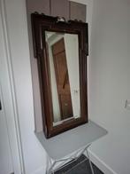 Art Nouveau Spiegel met Facet Geslepen Glas, Ophalen of Verzenden, Rechthoekig