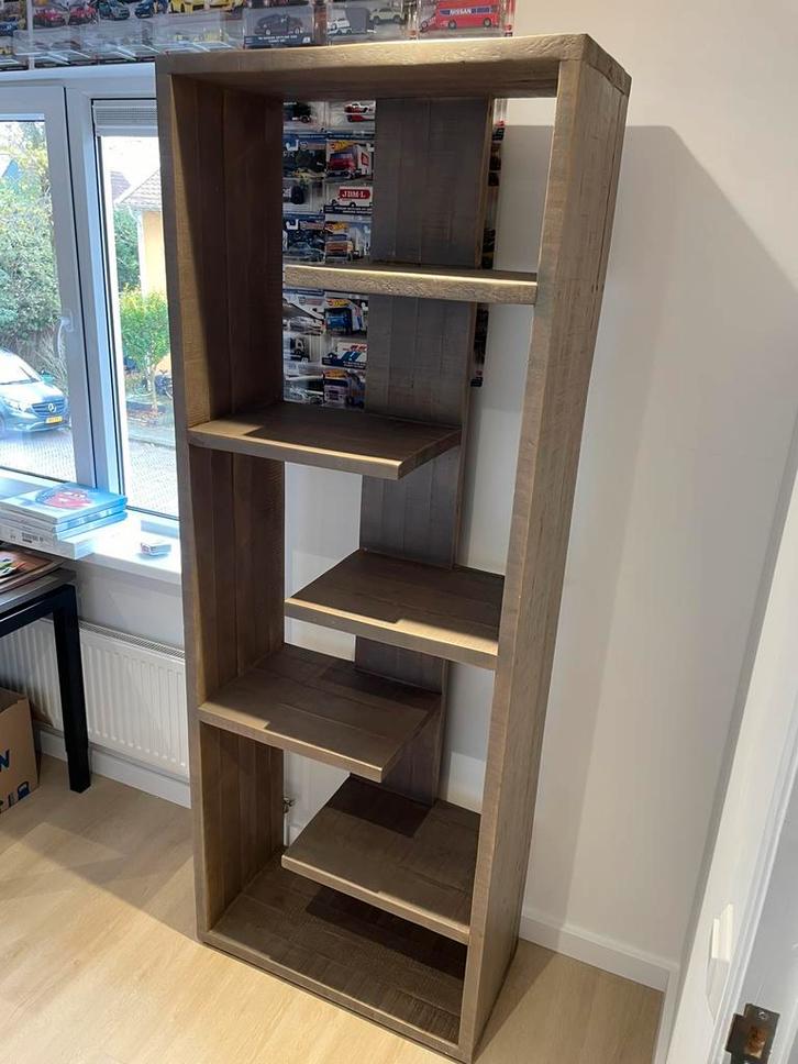 Bruine houten kasten set, Huis en Inrichting, Kasten | Boekenkasten, Zo goed als nieuw, 50 tot 100 cm, 150 tot 200 cm, 25 tot 50 cm