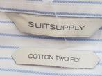 Suitsupply Overhemd met witte blauwe kleur maat 40