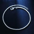 Twisted 925 sterling zilveren enkelbandjes, Sieraden, Tassen en Uiterlijk, Enkelbandjes en Enkelkettinkjes, Nieuw, Ophalen of Verzenden