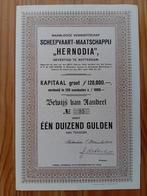 Scheepvaart Maatschappij Hernodia - Rotterdam - 1918, Verzamelen, Scheepvaart, Ophalen of Verzenden, Gebruikt, Kaart, Foto of Prent