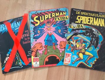 Superman en Spider-Man comics beschikbaar voor biedingen