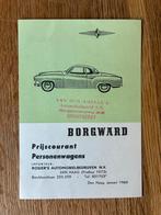 1960 Borgward Isabella prijslijst, Verzenden, Zo goed als nieuw, Overige merken