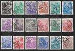 DDR 1953 362/379 5-Jaarplan, Gest, Postzegels en Munten, Postzegels | Europa | Duitsland, Ophalen of Verzenden, DDR, Gestempeld