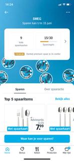 SMEGspaarkaarten AH 9 x, Ophalen of Verzenden, Volle spaarkaart