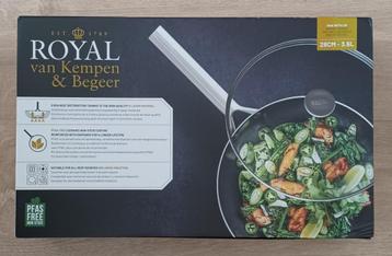 Royal van Kempen & Begeer Wok met deksel 28 cm, 3.6 L NIEUW beschikbaar voor biedingen