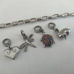 Fossil bedelarmband 4 bedels, Pandora, Ophalen of Verzenden, Zo goed als nieuw, 1 bedel