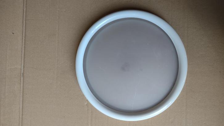 Plafonnière 32 cm, Huis en Inrichting, Lampen | Plafondlampen, Gebruikt, Glas, Metaal, Ophalen