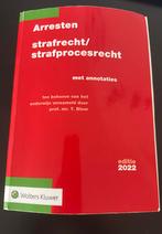 T. Blom - Arresten strafrecht/strafprocesrecht 2022, Overige wetenschappen, T. Blom, Ophalen of Verzenden, Zo goed als nieuw