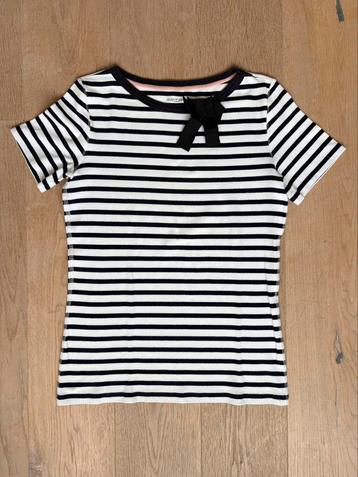 Marccain zwart-wit gestreept t-shirt met strikje ca 40/L beschikbaar voor biedingen