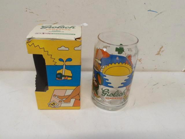 Grolsch glas (nr.5) Retro, Verzamelen, Biermerken, Nieuw, Glas of Glazen, Grolsch, Ophalen of Verzenden