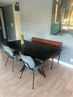 Eetkamerset - bank, tafel en stoelen (2 stuks), Huis en Inrichting, Ophalen, Zo goed als nieuw