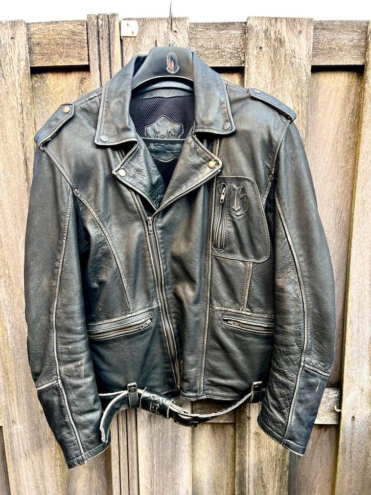 Held leren motorjas, maat 58, James Dean look!, Motoren, Kleding | Motorkleding, Jas | leer, Heren, Tweedehands, Ophalen