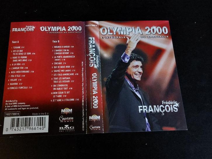 FRÉDÉRIC FRANCOIS - OLYMPIA 2000 (MC), Cd's en Dvd's, Cassettebandjes, Zo goed als nieuw, Origineel, Pop, 1 bandje, Ophalen of Verzenden