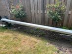 Mooi rood elektrisch zonnescherm, Tuin en Terras, Ophalen, Gebruikt, 450 cm of meer, Elektrisch